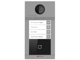 HIWATCH VDP-D4214W(B)/Flush Домофоны, панели, кнопки