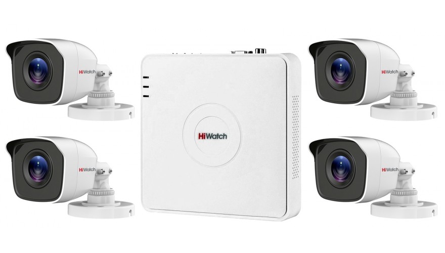 Комплект видеонаблюдения HIWATCH KIT 1K4C Видеокамеры #1