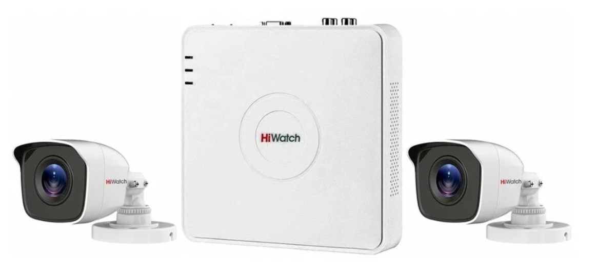 Комплект видеонаблюдения HIWATCH KIT 2P2C1 Видеокамеры #1