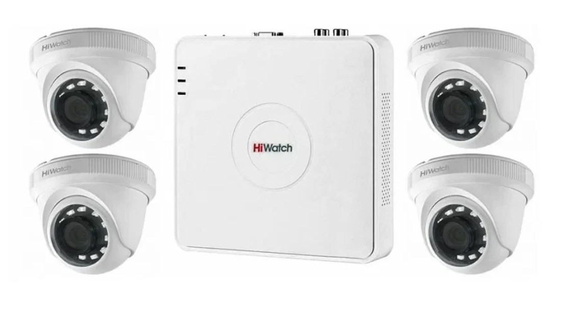 Комплект видеонаблюдения HIWATCH KIT 4N2D2 Видеокамеры #1